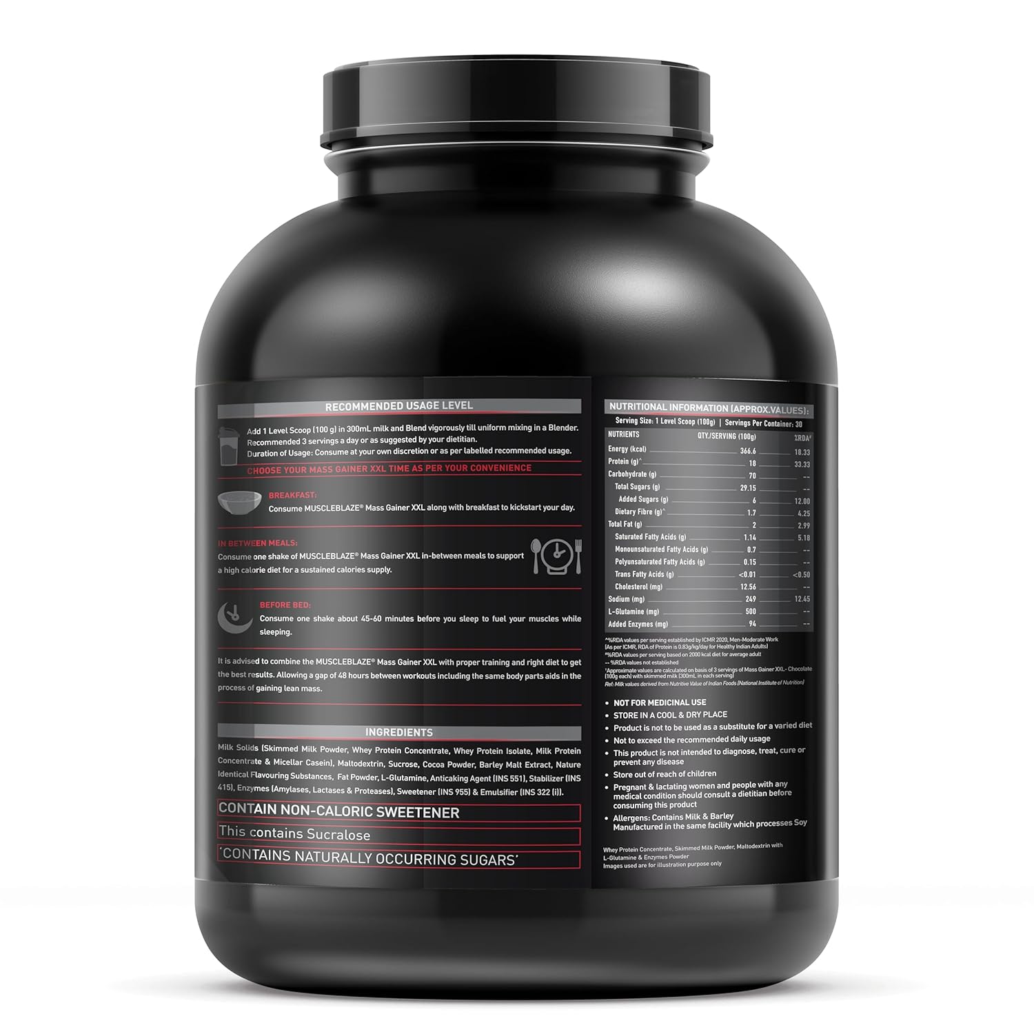 MuscleBlaze Mass Gainer XXL 3kg