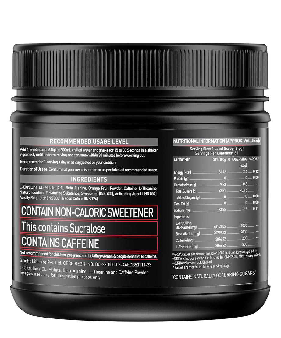 MuscleBlaze Pre Workout 200 Extreme 200g
