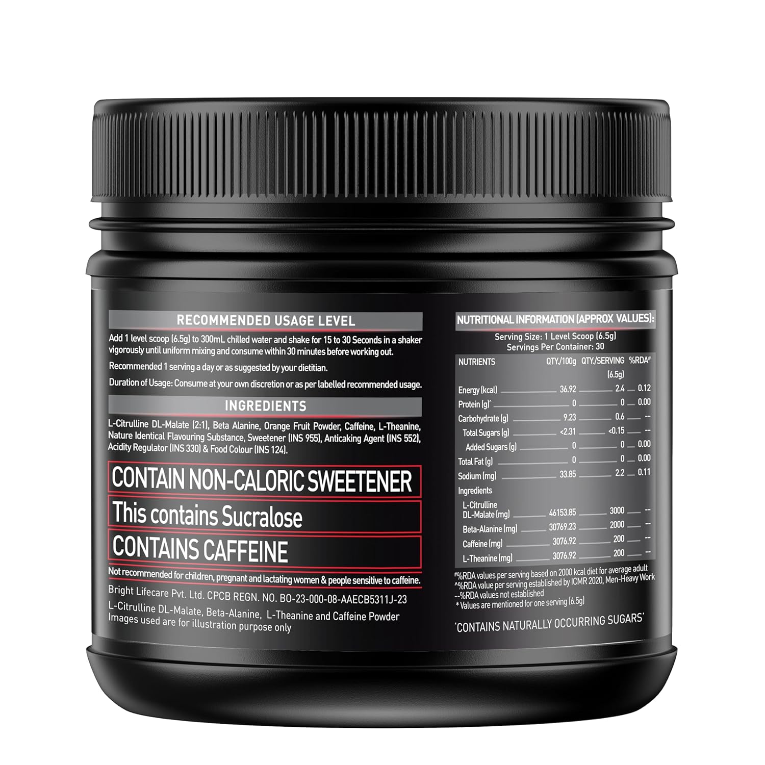 MuscleBlaze Pre Workout 200 Extreme 200g