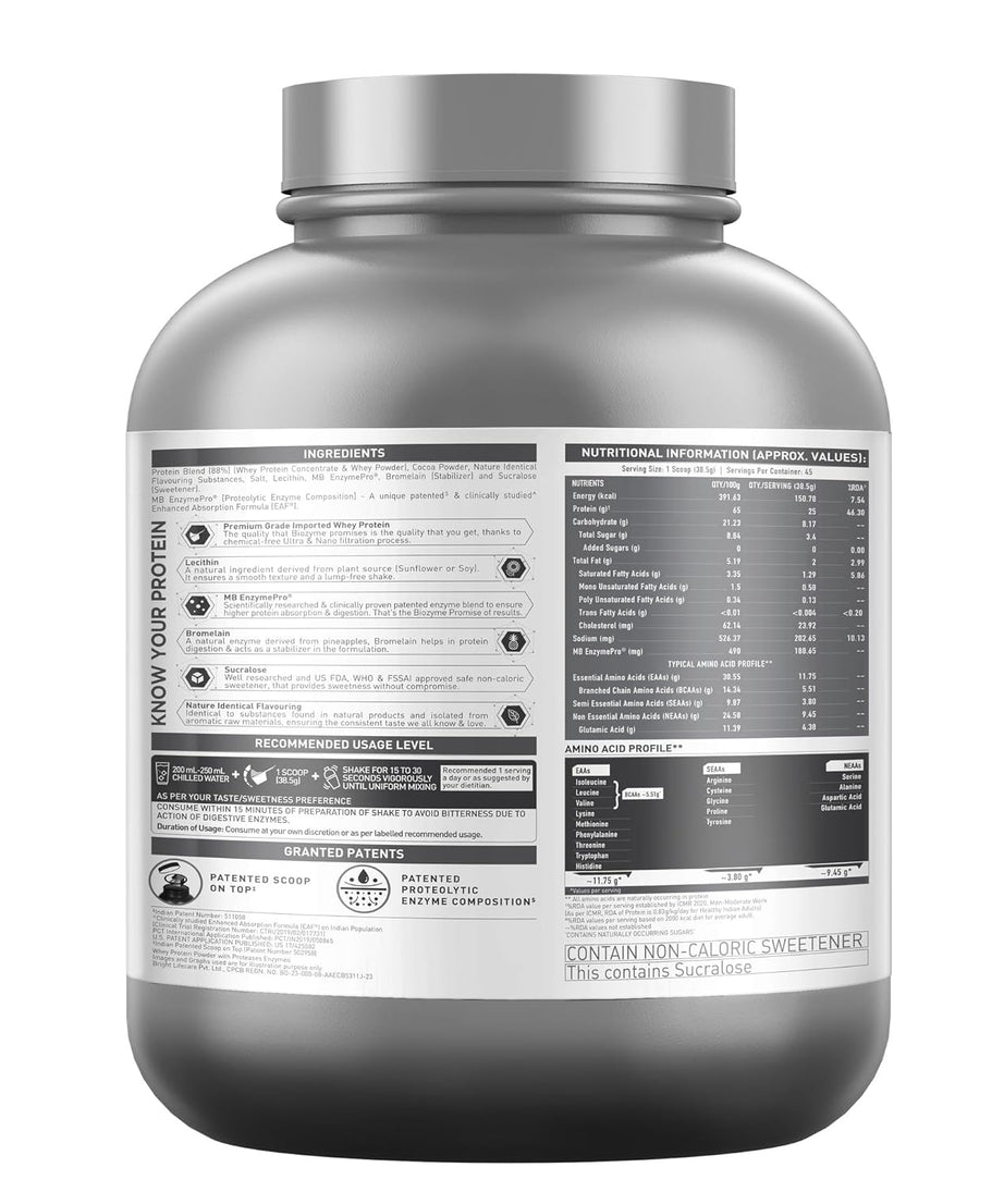MuscleBlaze Biozyme Performance Whey 1.75kg