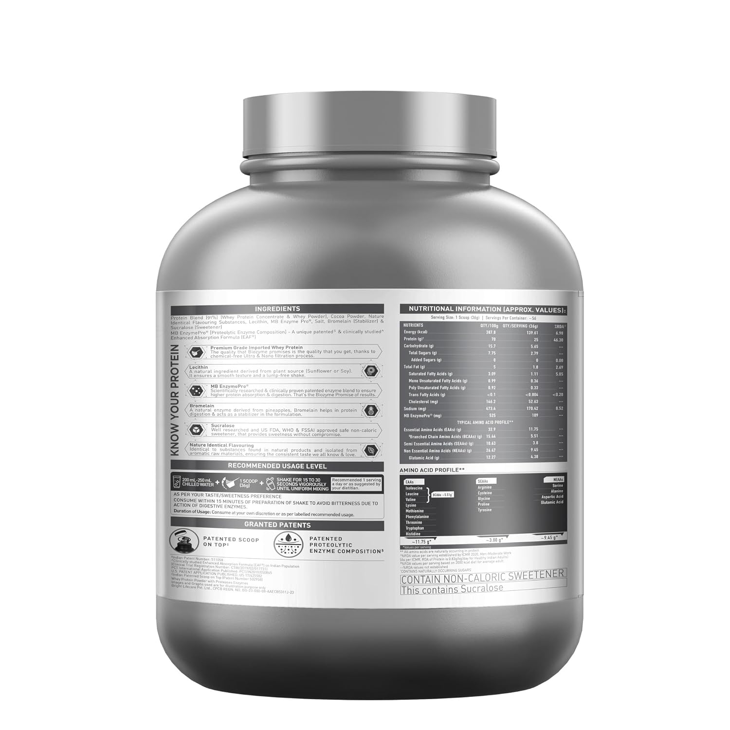 MuscleBlaze Biozyme Performance Whey 2kg