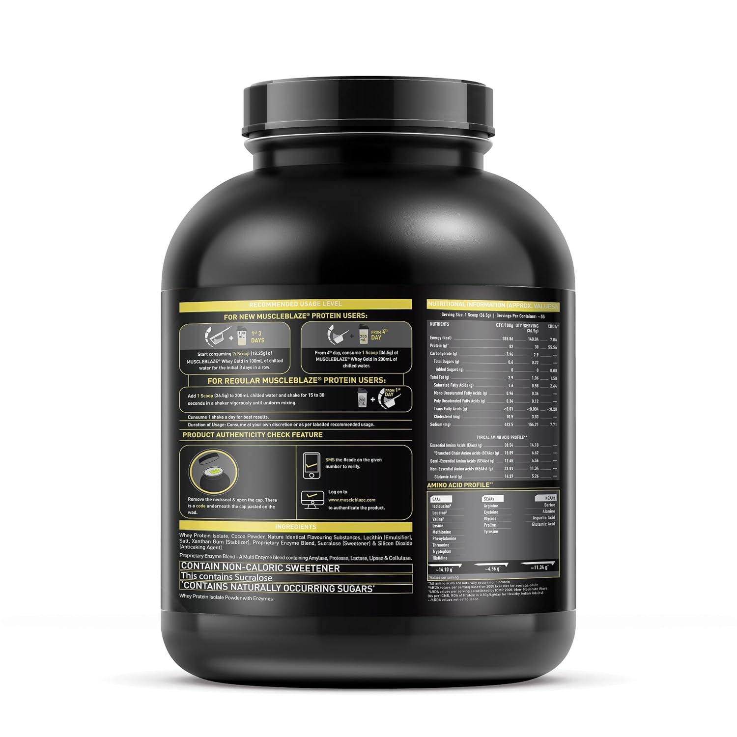 MuscleBlaze Whey Gold 2kg
