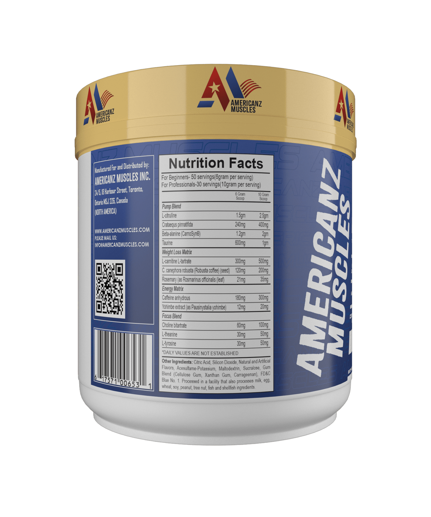 Americanz Muscles Super Burn Fat Burning Pre Workout 300g