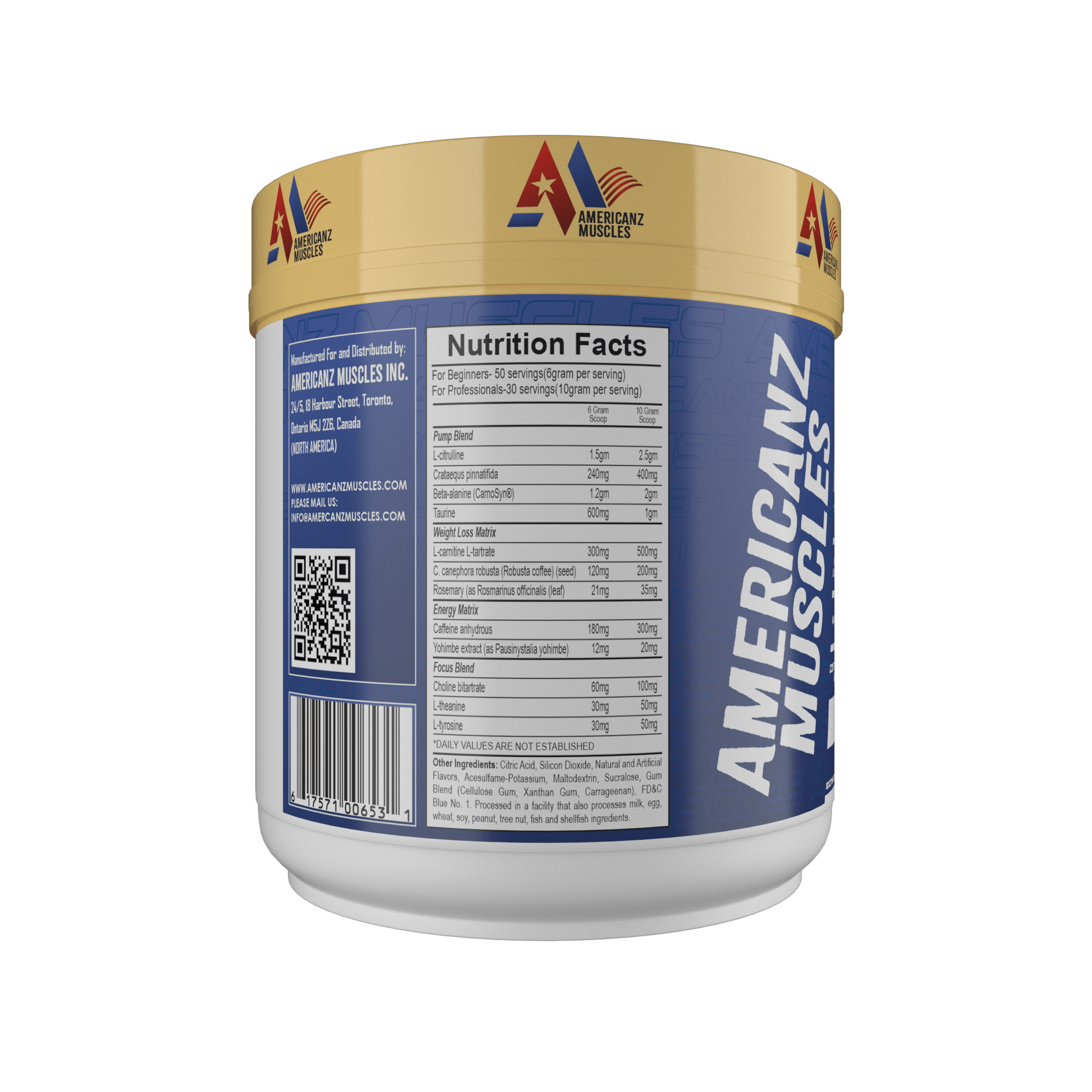 Americanz Muscles Super Burn Fat Burning Pre Workout 300g