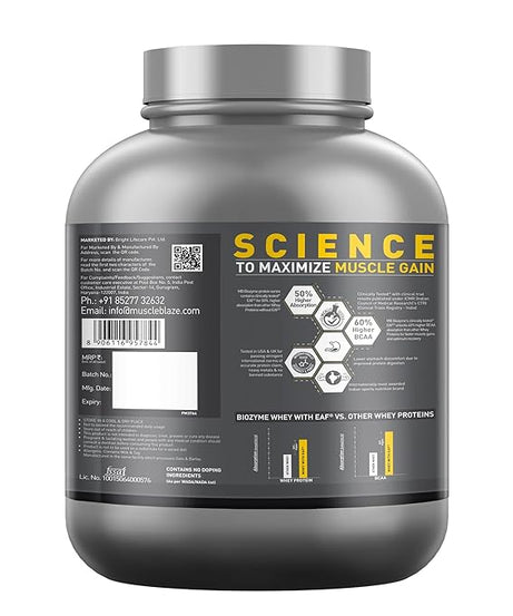 MuscleBlaze Biozyme Performance Whey 2kg