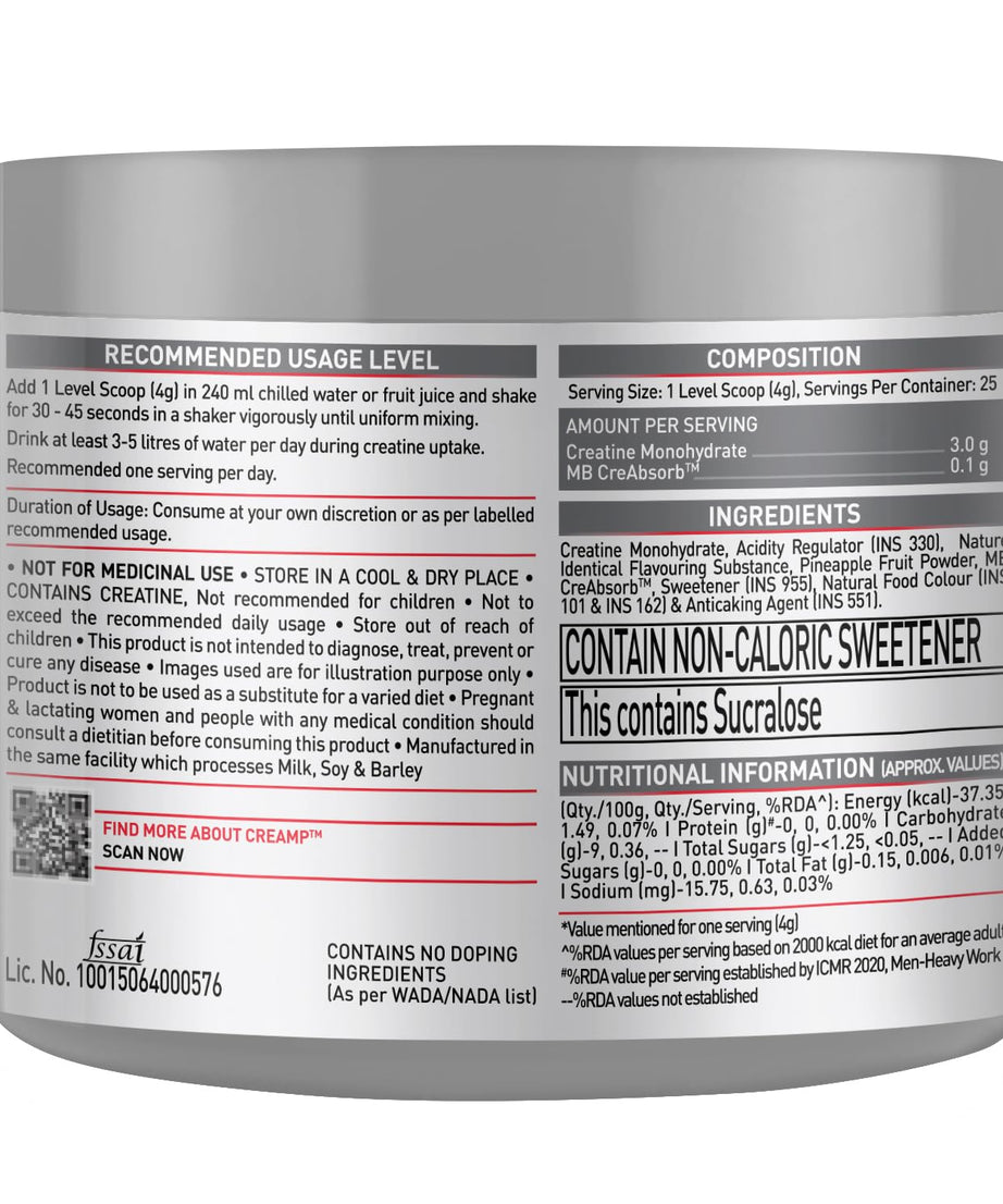 MuscleBlaze Creamp 100g