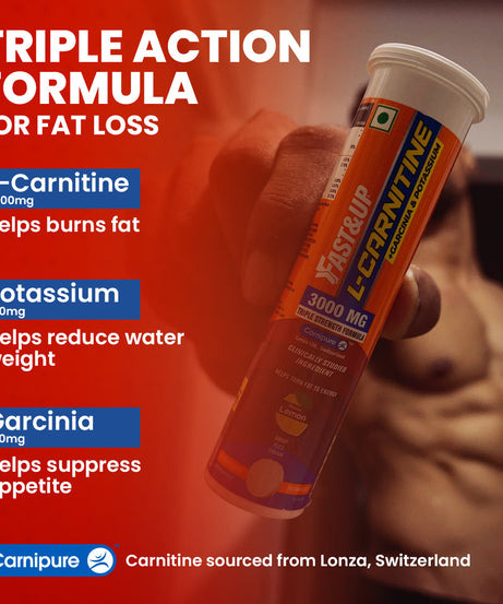 Fast&Up L-Carnitine 3000mg 10 Effervescent Tablets