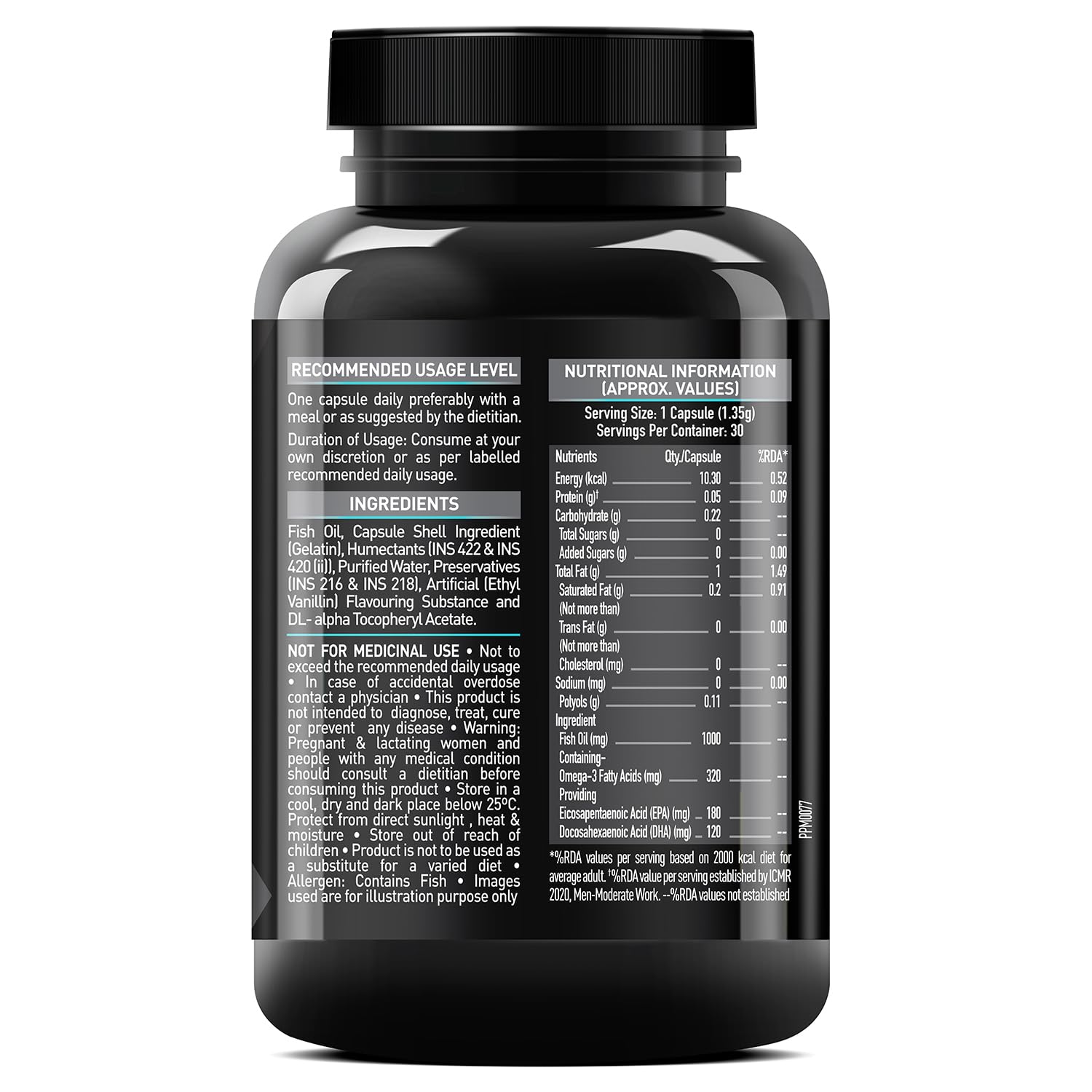 MuscleBlaze Fish Oil 1000mg