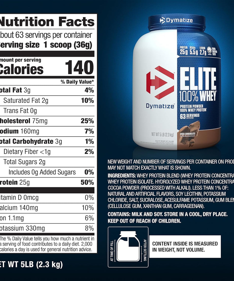 Dymatize Nutrition Elite 100% Whey 2.3kg