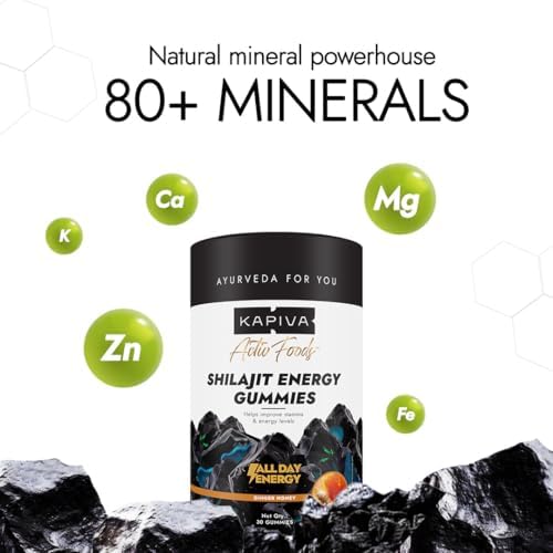 Kapiva Shilajit Energy Gummies 30gummies