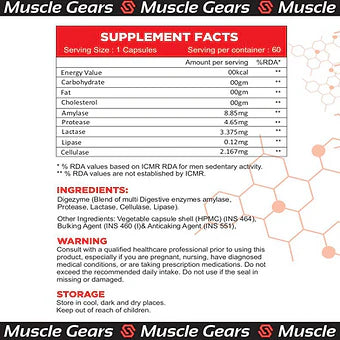 Muscle Gears Digestive Enzyme