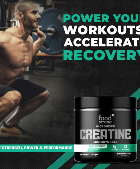 Foodstrong Micronized Creatine Monohydrate 100g