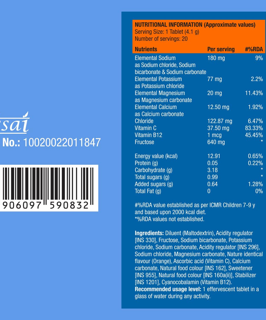 Fast&Up Reload Instant Electrolytes 20 Effervescent Tablets