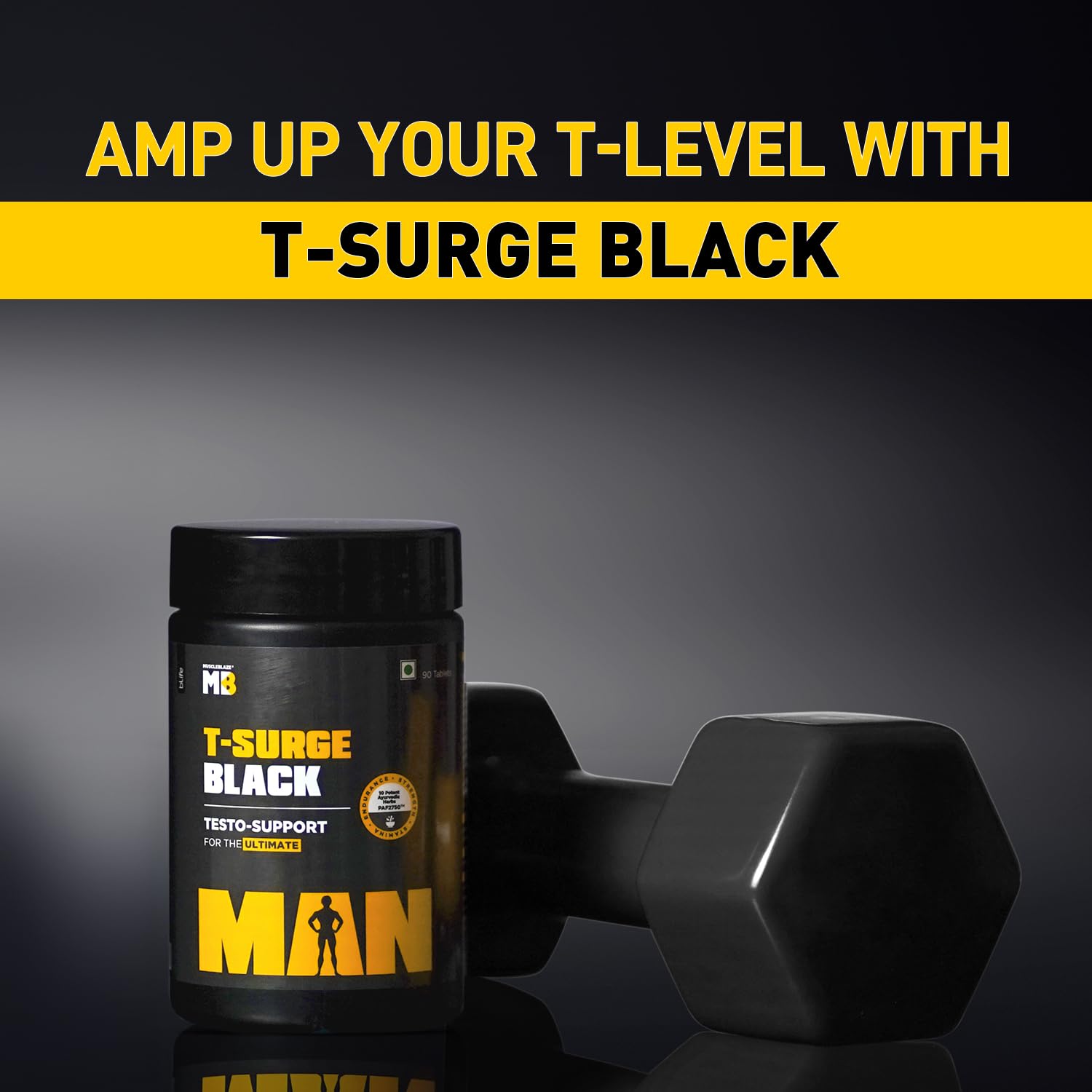 MuscleBlaze T-Surge Black