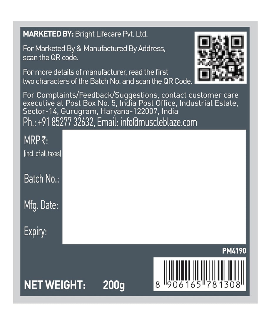 MuscleBlaze Pre Workout 200 Extreme 200g