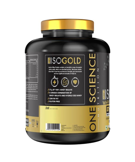One Science Nutrition Iso Gold Whey Protein Isolate 2.27kg