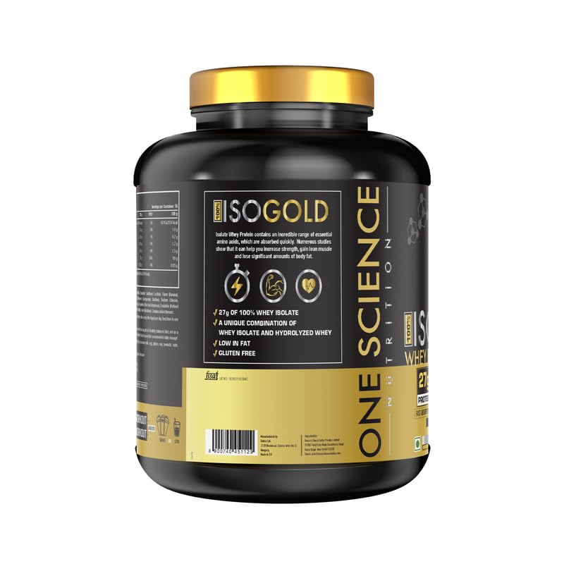 One Science Nutrition Iso Gold Whey Protein Isolate 2.27kg
