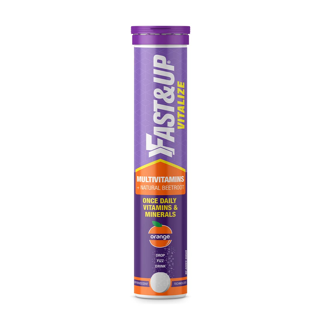 Fast&Up Vitalize Multivitamins+Beetroot Orange Flavour 20 Effervescent Tablets