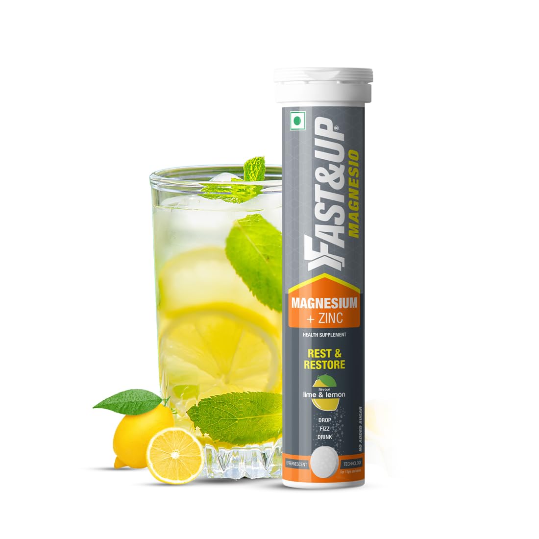 Fast&Up Magnesio Magnesium+zinc 20 Effervescent Tablets