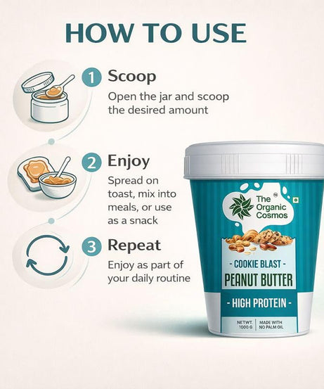 The Organic Cosmos Peanut Butter 1kg