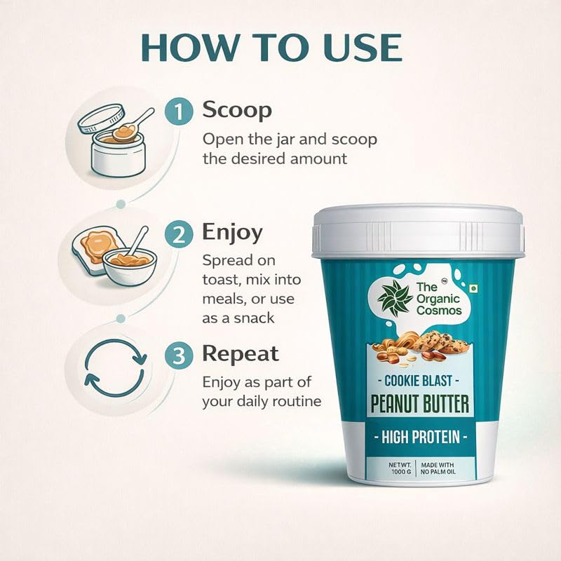 The Organic Cosmos Peanut Butter 1kg