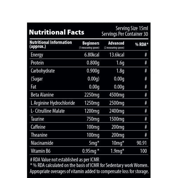 QNT Pump Extra Concentrated Pre Workout 450ml