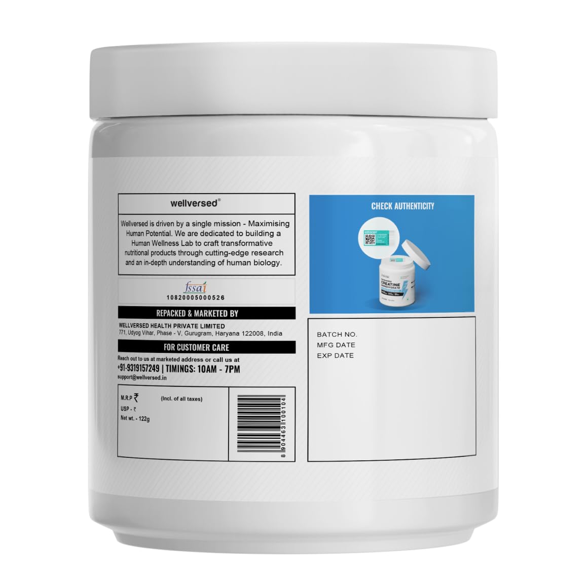 Wellcore Creatine 122g