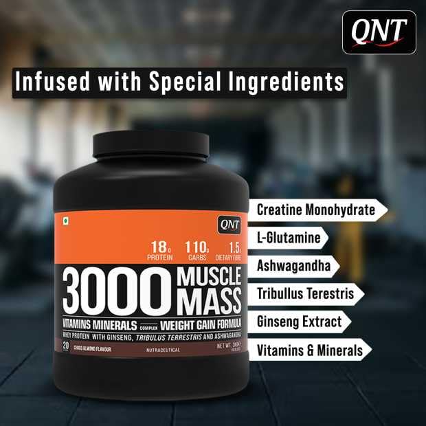 Qnt 3000 Muscle Mass 908g