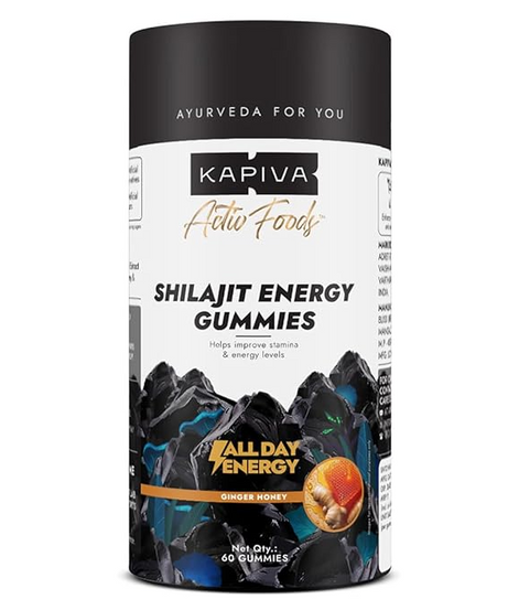 Kapiva Shilajit Energy Gummies 60gummies