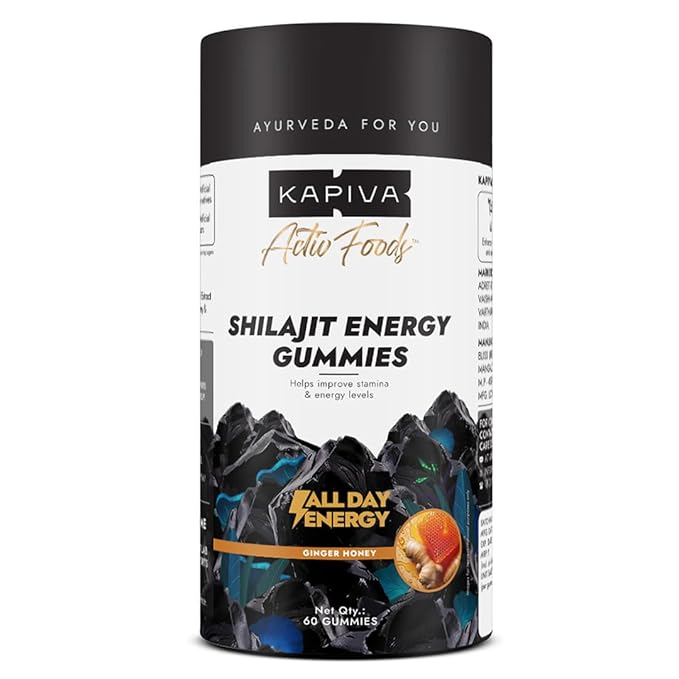 Kapiva Shilajit Energy Gummies 60gummies