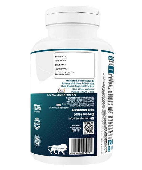 Trueforma ZMA enhanced 60servings