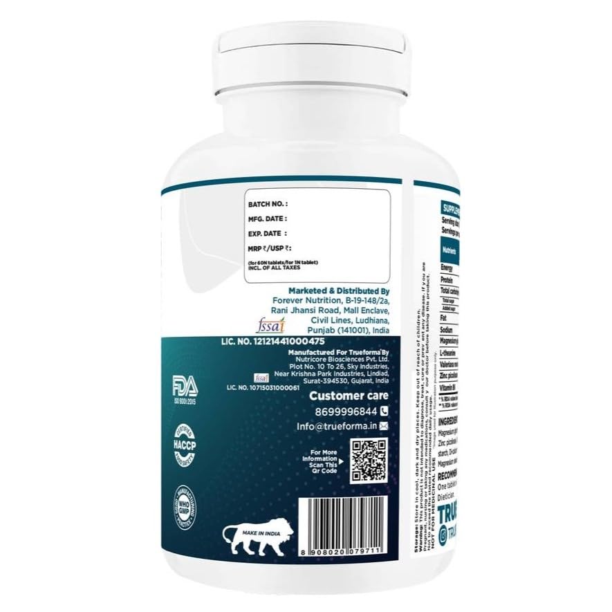 Trueforma ZMA enhanced 60servings