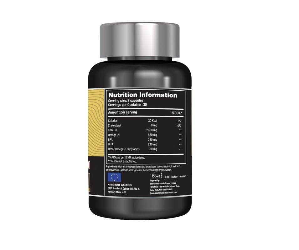 One Science Nutrition Omega-3 Alaskan Fish oil 60 Soft gels
