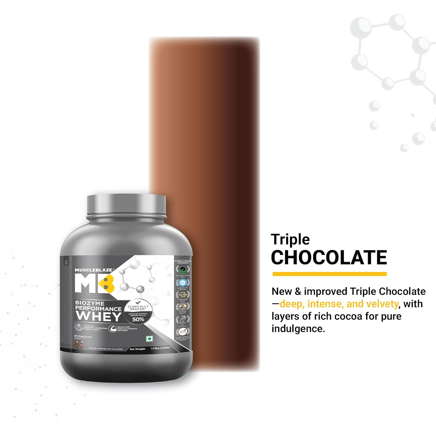 MuscleBlaze Biozyme Performance Whey 1.75kg