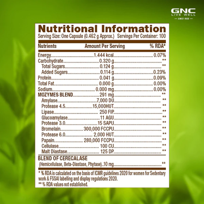 GNC Natural Brand Super Digestive Enzymes