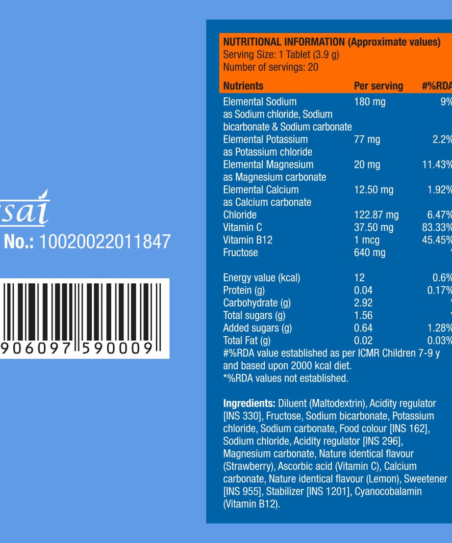 Fast&Up Reload Instant Electrolytes 20 Effervescent Tablets