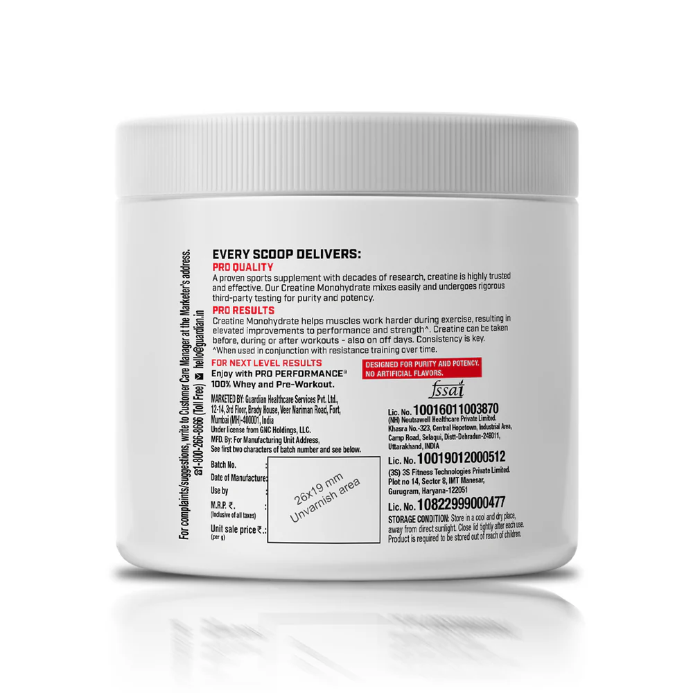 GNC Creatine Monohydrate 100g