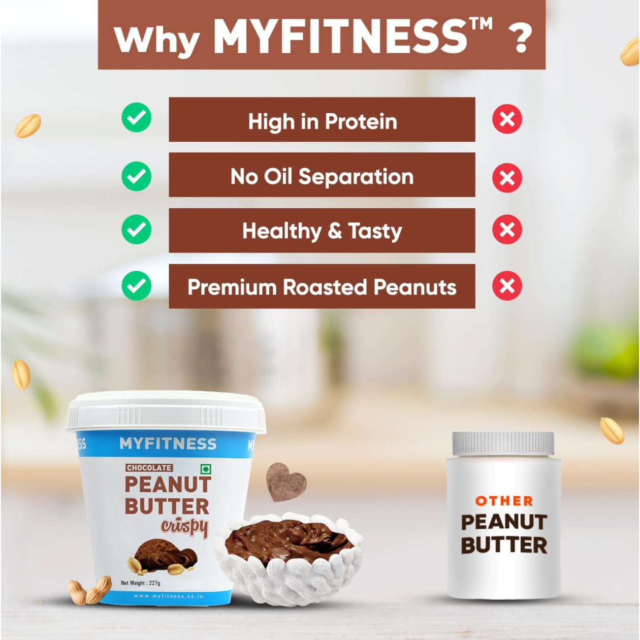 My Fitness Chocolate Peanult Butter Crispy 227g