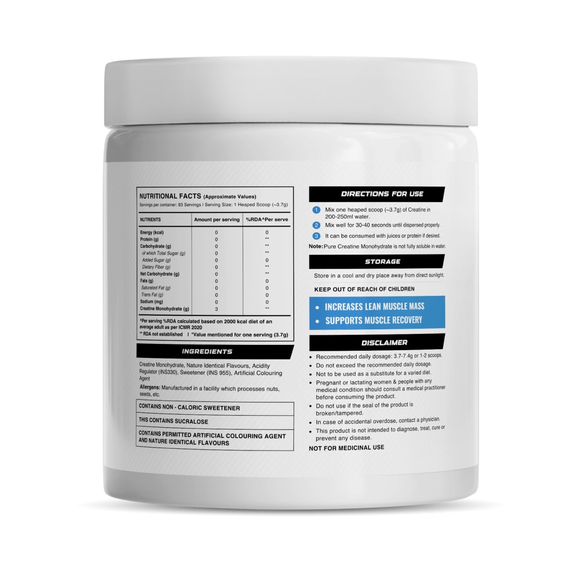 Wellcore Creatine 307g