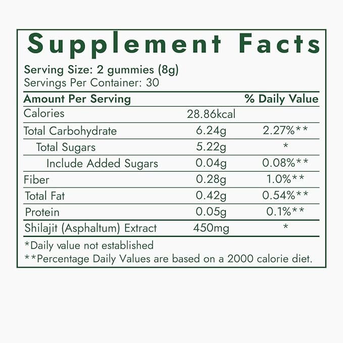 Kapiva Shilajit Energy Gummies 60gummies