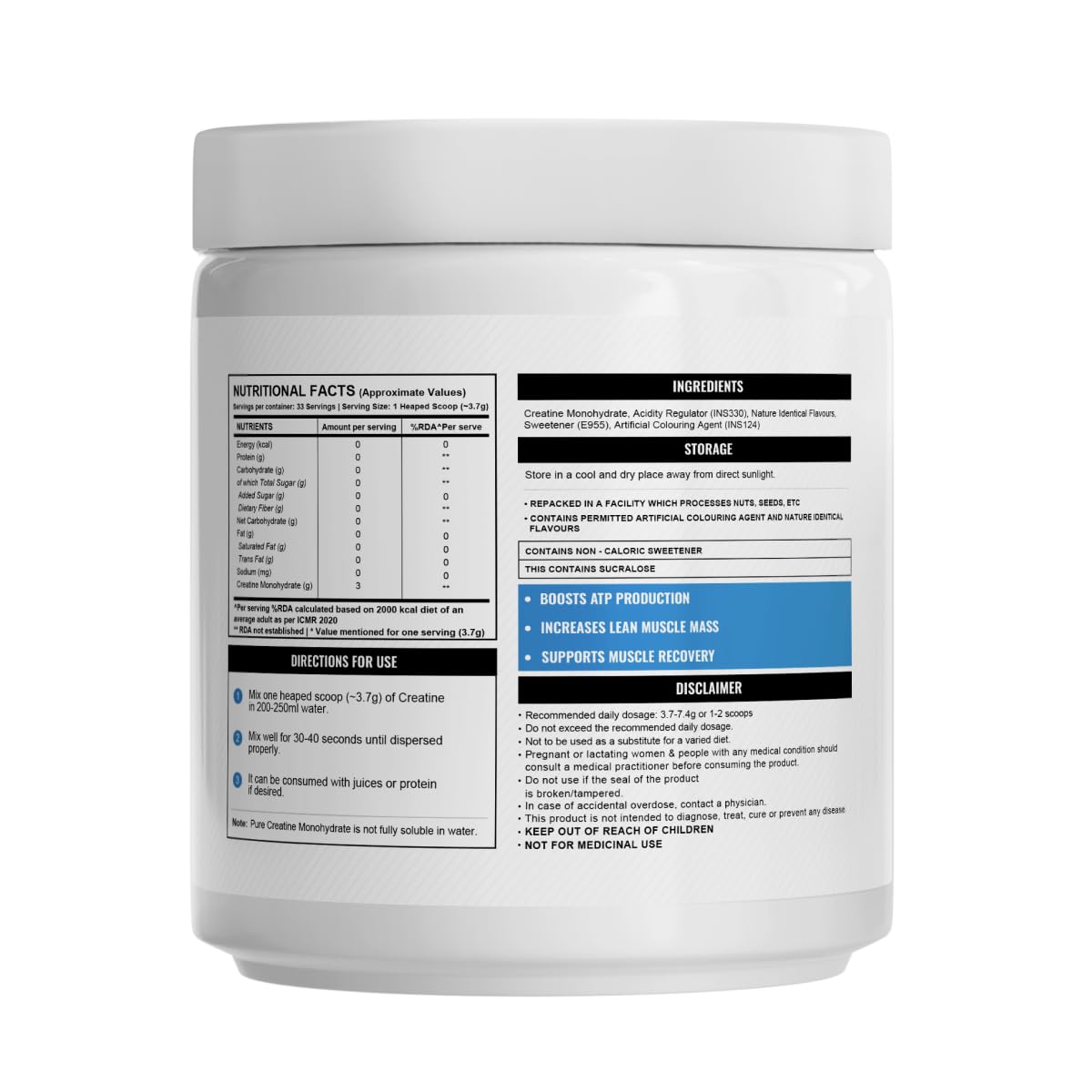 Wellcore Creatine 122g