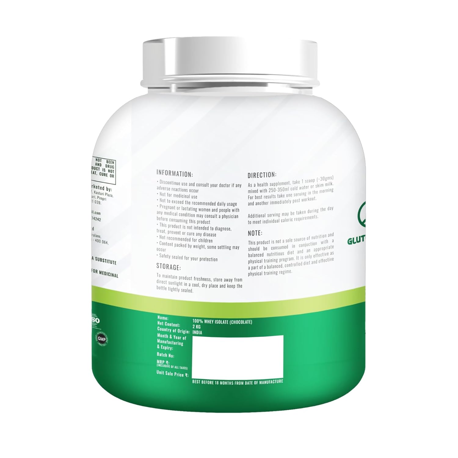 The Organic Cosmos Essential 100% Whey Isolate 2kg