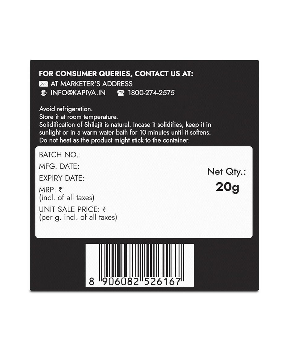 Kapiva Shilajit Himalayan Origin 20g