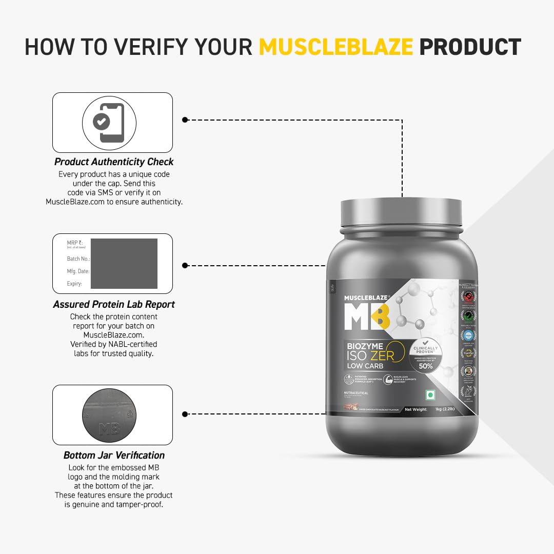 Muscleblaze Biozyme Iso Zero Low Carb 2kg