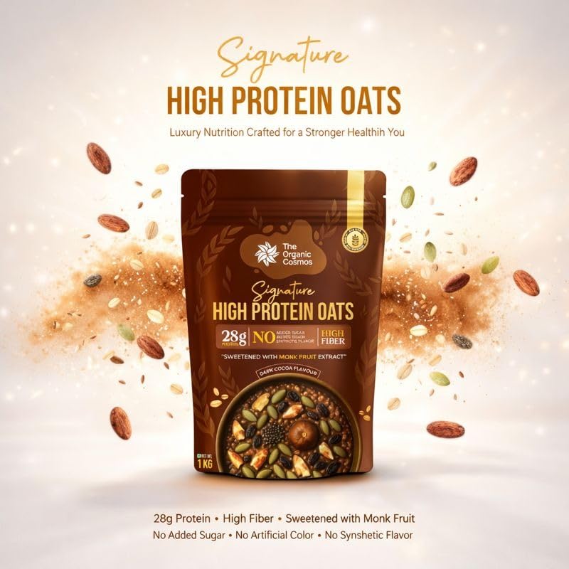 The Organic Cosmos High Protein Oats 1kg