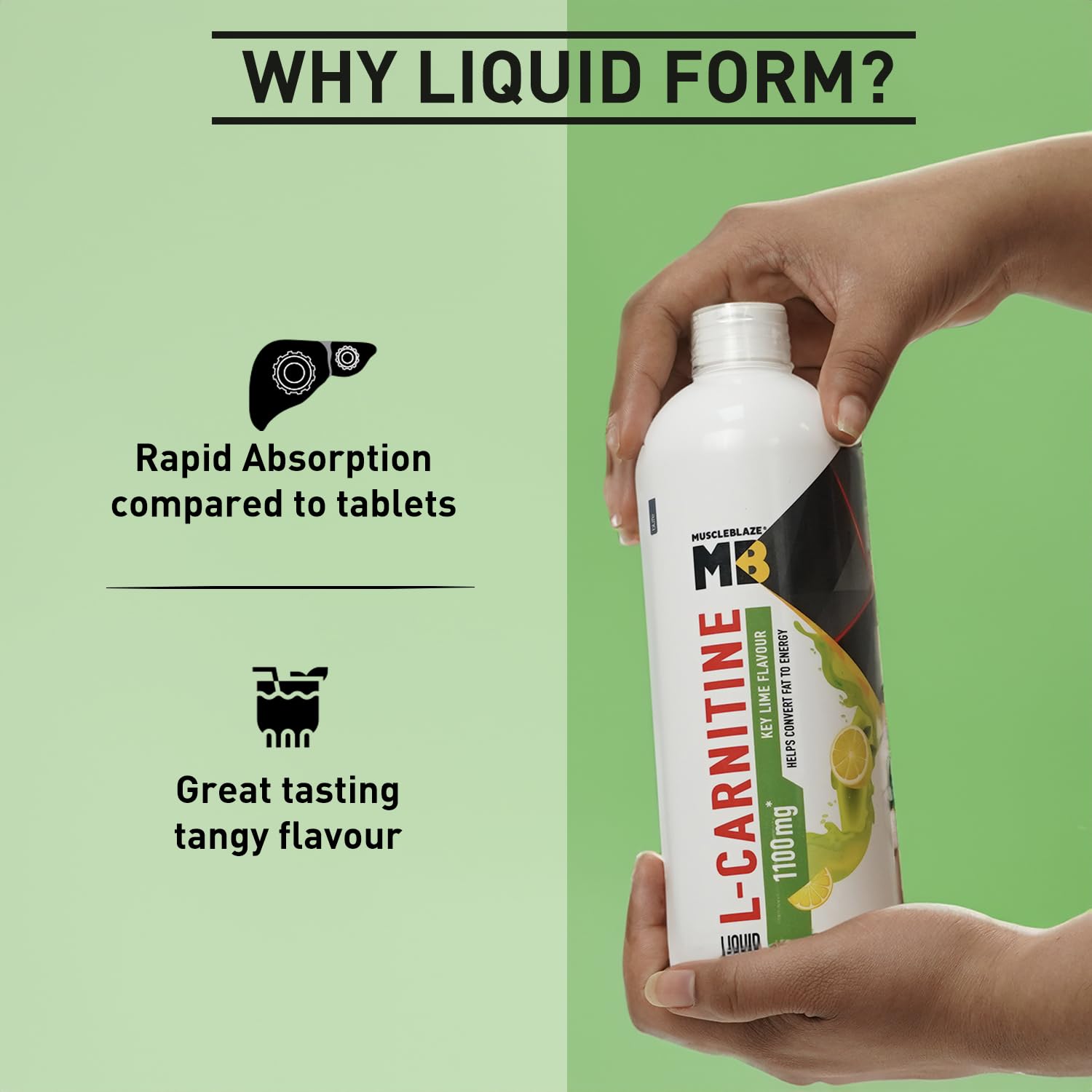 MuscleBlaze L-Carnitine 1100 Mg 450ml