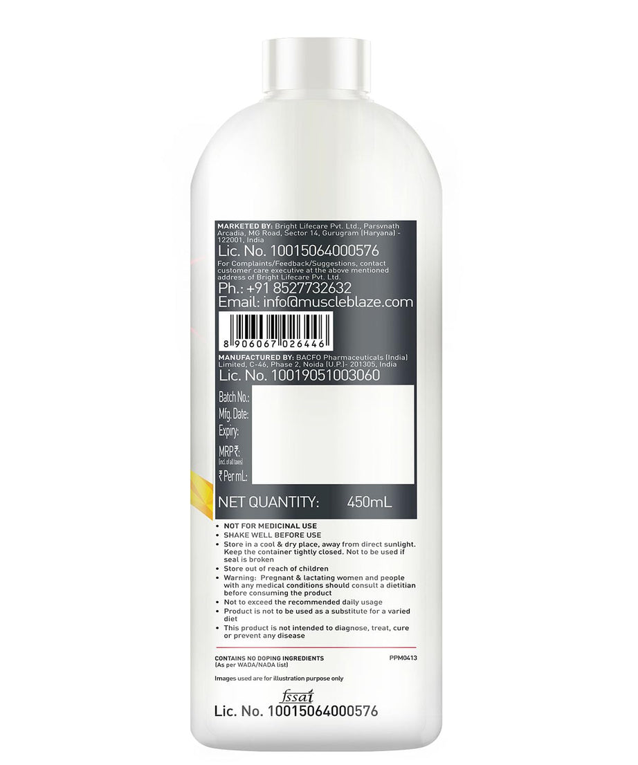 MuscleBlaze L-Carnitine 1100 Mg 450ml