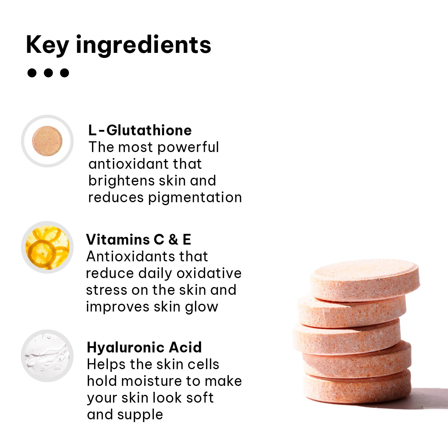 Hk Vitals Skin Glutathione with Vitamin C Orange Flavour 15 Effervescent Tablets