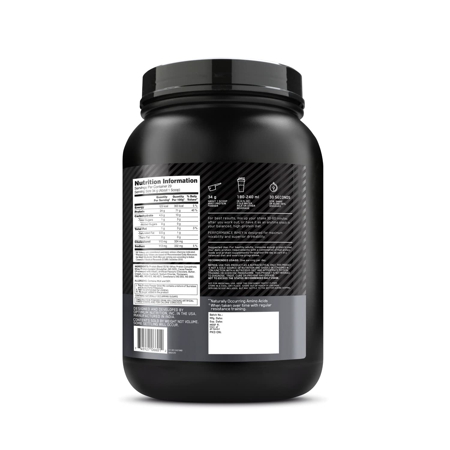 Optimum Nutrition Performance Whey 1kg