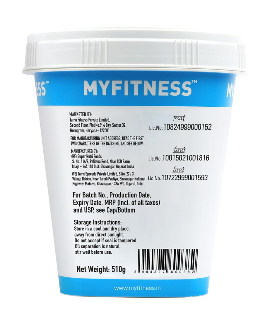 My Fitness Original Peanut Butter Smooth 510g